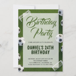 Invitación Soccer Birthday Party