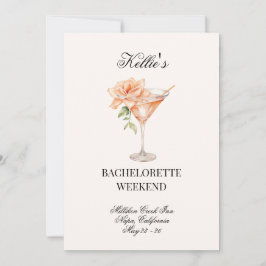 Invitación Social Club Rubor Martini Cocktail con código QR B