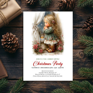 Invitación Social de Navidad Arte de Escena Invern