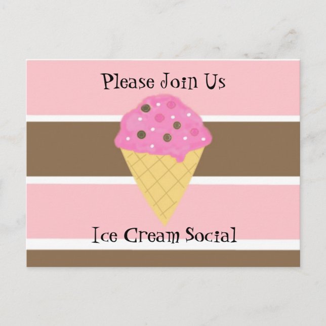 Invitación social del Crema de Hielo (Anverso)