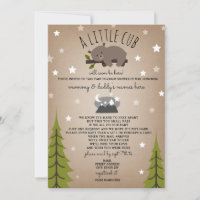 Social Distance Baby Shower Mail Bear Brown