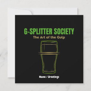 Invitación Sociedad G-Splitter El Arte del Trago Cultura de P