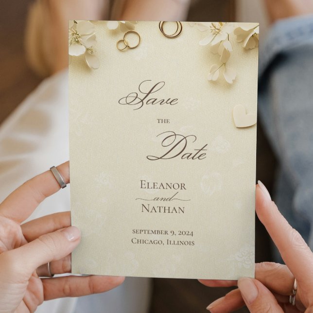 Invitación Sofisticada Boda de Verano de Primavera Guardar la (Subido por el creador)