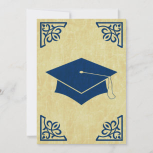 invitación sofisticada de tope de graduación