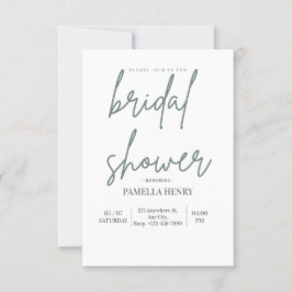 Invitación Sofisticada Ducha Bridal