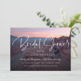 Invitación Sofisticada ducha de Moda fotográfica para novias