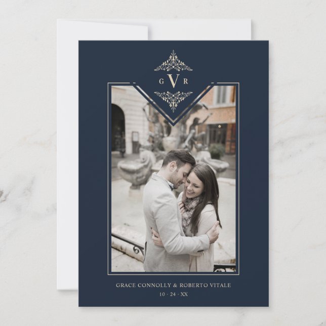 Invitación Sofisticadas Modas de  Floreciente (Anverso)
