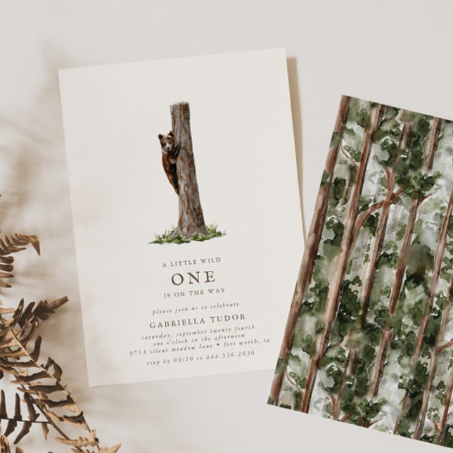 Invitación Sofisticado Baby Shower de la Selva Silvestre del  (Available for print & instant digital download!)