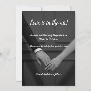 Invitación Sofisticado Guardar la fecha