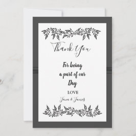 Invitación SOFISTICADO MODERNO gracias