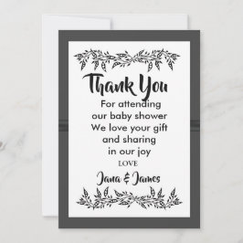 Invitación SOFISTICADO MODERNO gracias