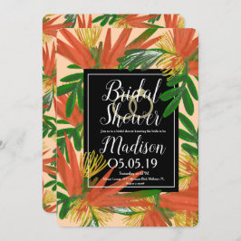 Invitación Sofisticado pájaro del paraíso tropical