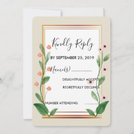 Invitación Sofisticado RSVP clásico y elegante