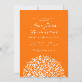 Invitación Soft Feather Dry Pampas Grass Mandala Wedding