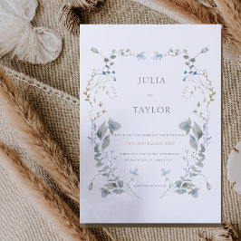 Invitación Soft Floral Wedding Invitation – Elegant Colorful