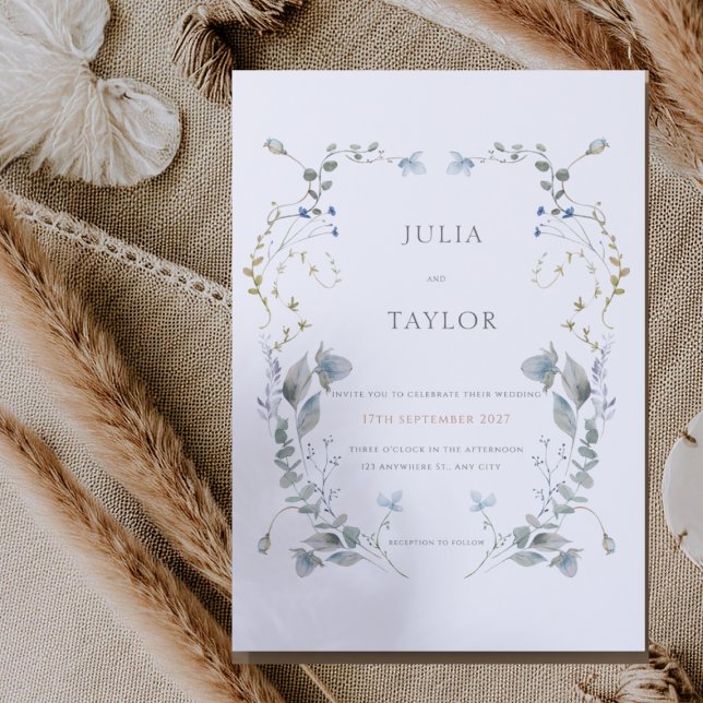 Invitación Soft Floral Wedding Invitation – Elegant Colorful  (Subido por el creador)