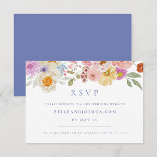 Invitación Soft Garden Florals Wedding RSVP