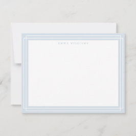 Invitación Soft Gray Frame Note Card
