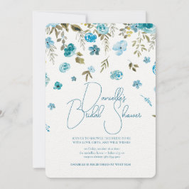 Invitación Soft Petal Rain Bridal Shower Invitation