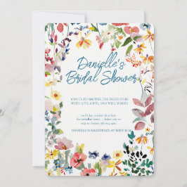 Invitación Soft Petal Rain Bridal Shower Invitation