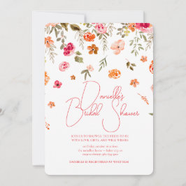 Invitación Soft Petal Rain Bridal Shower Invitation