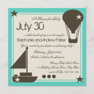 Invitación Soft Sails Baby Shower