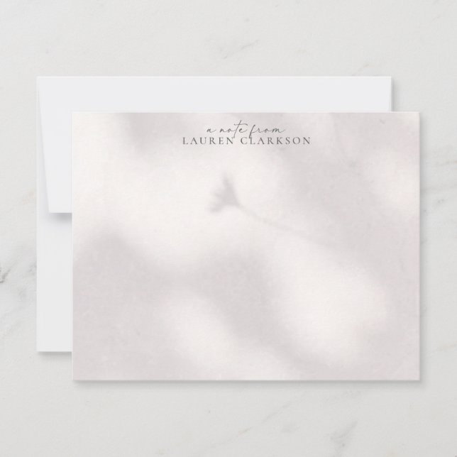 Invitación Soft Shadow  Note Card (Anverso)