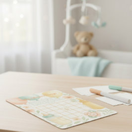 Invitación Soft Watercolor Baby Shower Bingo Card