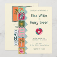 Soiree PERSONALIZADO Cute moderno  QR Boda