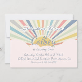 INVITACIÓN SOL, AQUÍ VIENE EL SOL, CUALQUIER EDAD, FIESTA SOL