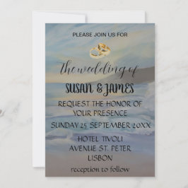 Invitación Sol azul de playa