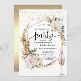 Invitación Sol celeste, luna, compromiso de estrellas