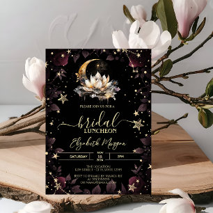 Invitación Sol Celestial, Rosas de Luna y Estrellas Noche de 