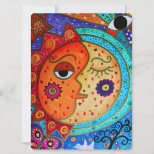 INVITACIÓN SOL CELESTIAL Y BODA DE LA LUNA ABSTRACT PAPAS