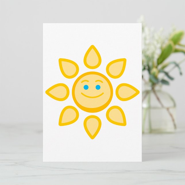 Invitación Sol sonriente Feliz Luz del sol (Subido por el creador)
