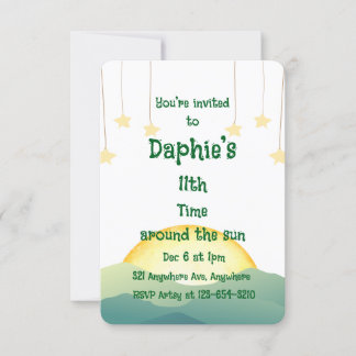 Invitación Sol y Estrellas