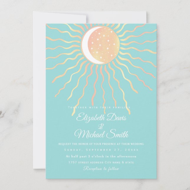 Invitación Sol y luna (Anverso)