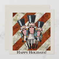 Soldados Cascanueces Tradicionales con Rayas