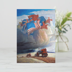 Invitación Soldados del suelo por Newell Convers Wyeth