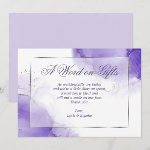 Invitación Solicitud de Amethyst Purple Card Box