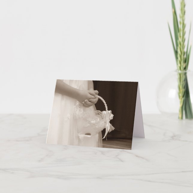 Invitación Solicitud de dama de flores (Anverso)