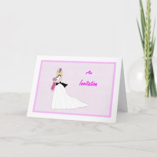 Invitación Solicitud de Dama de Honor Junior Dibujada a Mano