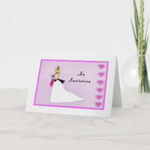 Invitación Solicitud de Dama de Honor Junior Dibujada a Mano