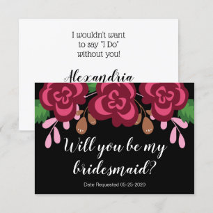 Invitación Solicitud de Dama de Honor ¿Serás Moderna