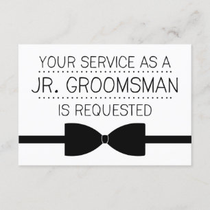 Invitación Solicitud de Groomsman Junior  Groomsmen