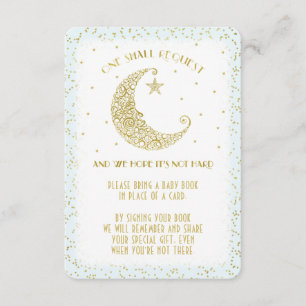 Invitación Solicitud de libro Twinkle Little Star Baby Shower