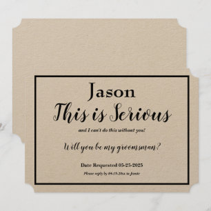 Invitación Solicitud de Padrino Esta es una Opción de Nombre 