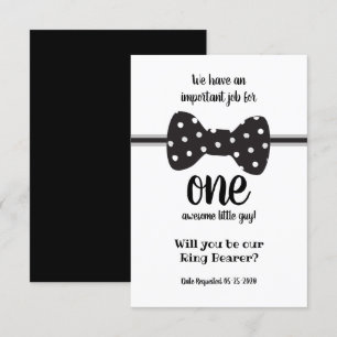 Invitación Solicitud de Portador de Anillo Pajarita