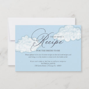 Invitación Solicitud de Receta de Despedida de Soltera en la 