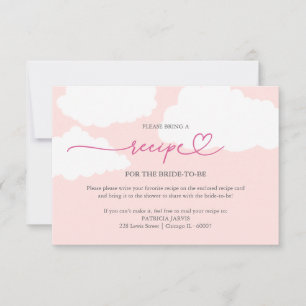 Invitación Solicitud de Receta de Despedida de Soltera en Nub
